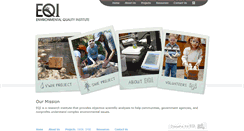 Desktop Screenshot of environmentalqualityinstitute.org