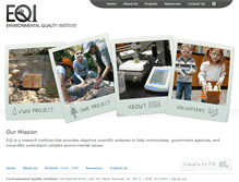 Tablet Screenshot of environmentalqualityinstitute.org